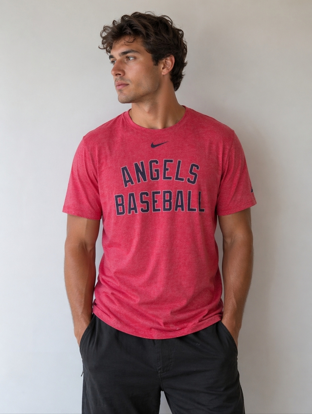 Men's Nike Angel's Baseball T-shirt, Men' Size L